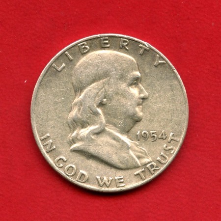 1954D - STATI UNITI - LOTTO/M39830 - 1/2 DOLLARO ARGENTO FRANKLIN