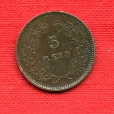 1892 - LOTTO/M22549 - PORTOGALLO - 5 REIS  CARLO I°