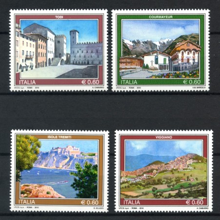 2010 - REPUBBLICA - TURISTICA 4v. - NUOVI - LOTTO/37224