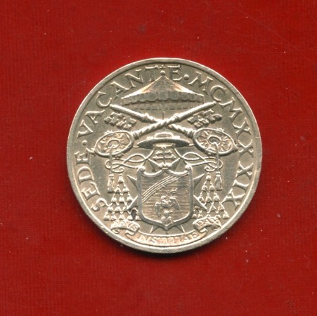 1939 - VATICANO - 5 LIRE ARGENTO SEDE VACANTE - LOTTO/M30542
