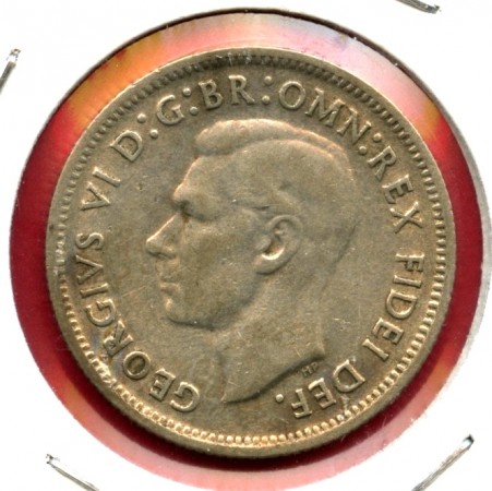 1952 - AUSTRALIA - 1 SCELLINO ARGENTO GIORGIO VI° - LOTTO/M23100