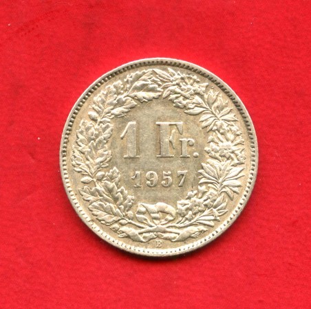 1957 - SVIZZERA - LOTTO/M42520 - 1 FRANCO ARGENTO