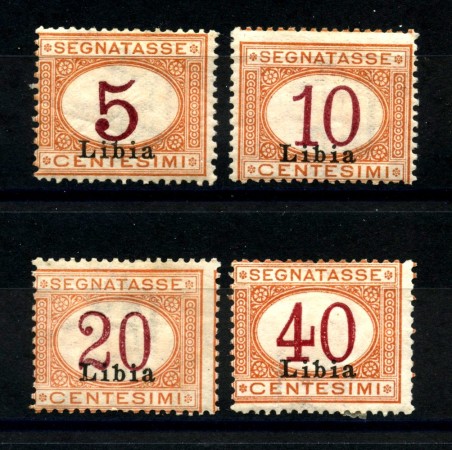 1915 - LIBIA  LOTTO/39487 - SEGNATASSE 4v. LINGUELLATI