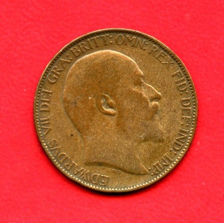 1906 - GRAN BRETAGNA - 1/2 PENNY EDOARDO VII° - LOTTO/M37758