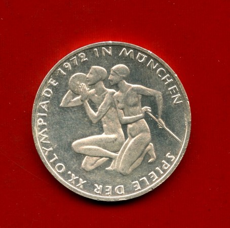 1972 - GERMANIA - 10 MARCHI OLIMPIADI ARGENTO ATLETI  ZECCA F - LOTTO/M30511