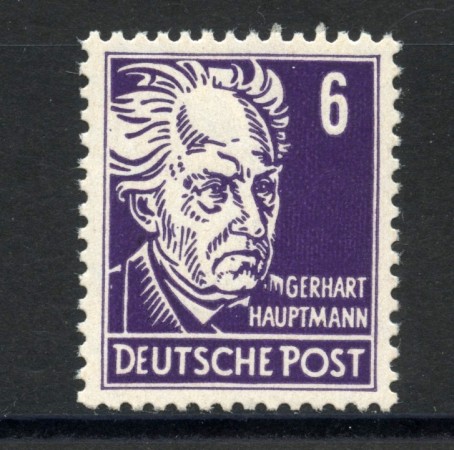 1952 - GERMANIA DDR - 6p. PERSONALITA'- NUOVO - LOTTO/36084