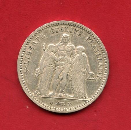 1873 - FRANCIA - LOTTO/M37996 - 5 FRANCHI ARGENTO