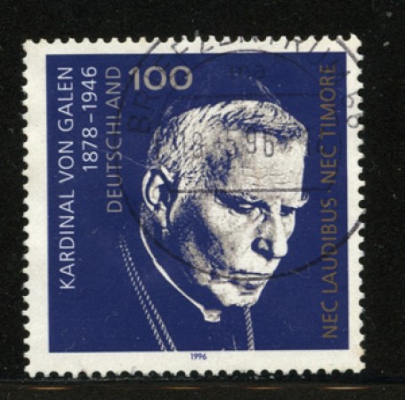 1996 - LOTTO/12532 - GERMANIA - 100p. CARDINALE VON  GALEN - USATO