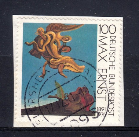 1991 - GERMANIA FEDERALE - 100p. MAX ERNST - USATO - LOTTO/31257U