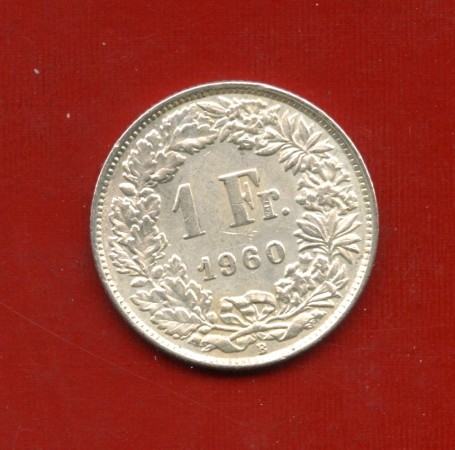 1960 - SVIZZERA - LOTTO/M43404 - 1 FRANCO ARGENTO