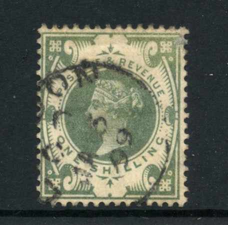 1887 - GRAN BRETAGNA - LOTTO/43243 - 1 SCELLINO VERDE GIUBILEO REGINA VITTORIA - USATO