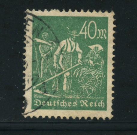 1922 - LOTTO/17786 - GERMANIA REICH - 40m. VERDE - USATO