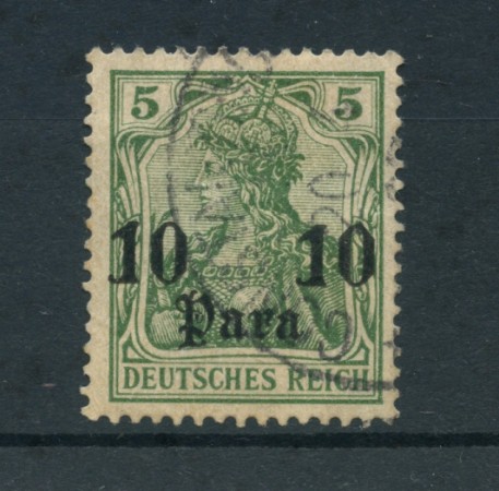 1905 - GERMANIA LEVANTE - LOTTO/20824 - 10pa. SU 5p. VERDE USATO