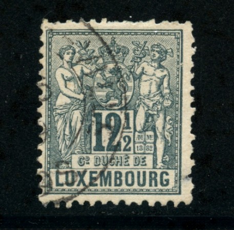 1882 - LOTTO/20830 - LUSSEMBURGO - 12,5c.. ARDESIA - USATO