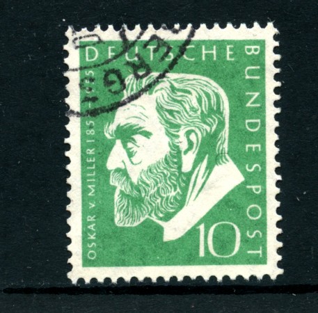 1955 - LOTTO/24243 - GERMANIA FEDERALE - 10p. VON MILLER  - USATO