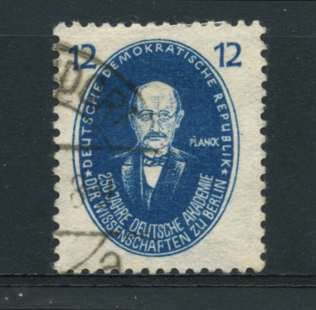 1950 - LOTTO/17519U - GERMANIA DDR - 12p. MAX PLANCK - USATO