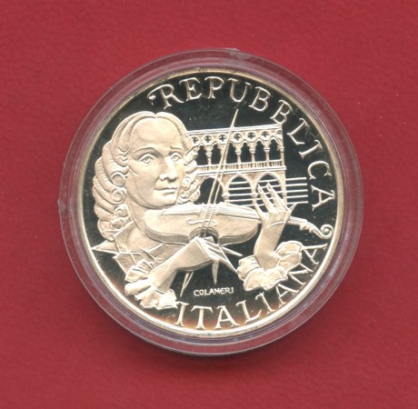 1991 - REPUBBLICA - 500 LIRE FONDO SPECCHIO A. VIVALDI - LOTTO/M35839