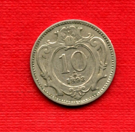 1893 - LOTTO/M20665 - AUSTRIA - 10 HELLER