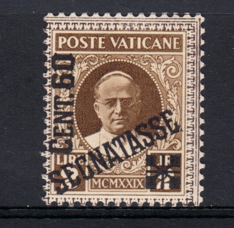 1931 - LOTTO/14676 - VATICANO - SEGNATASSE 60c. su 2 LIRE  - LING.