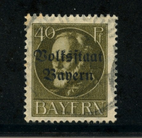 BAVIERA - 1919 - LOTTO/20584 - 40p. BRUNO OLIVA - USATO