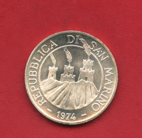 1974 - SAN MARINO - LOTTO/M48120 - 500 LIRE ARGENTO 
