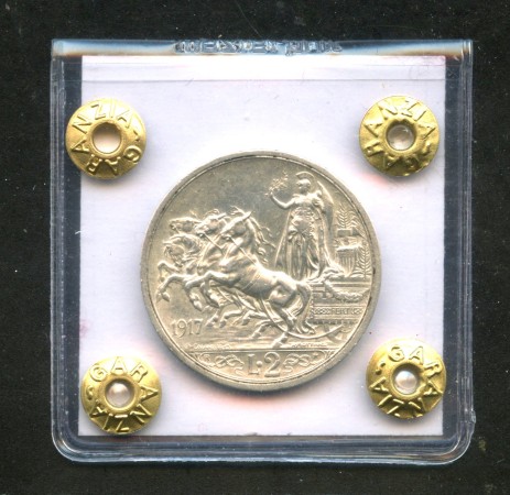 1917 - REGNO - LOTTO/M43005 - 2 LIRE ARGENTO VITT. EMANUELE III°