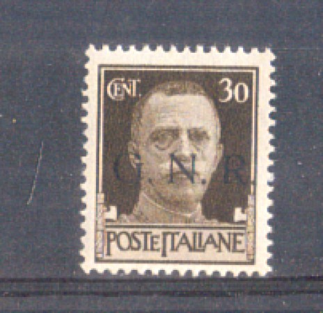 1944 - LOTTO/RSI475L - RSI - 30c. SOPRASTAMPATO - LING.