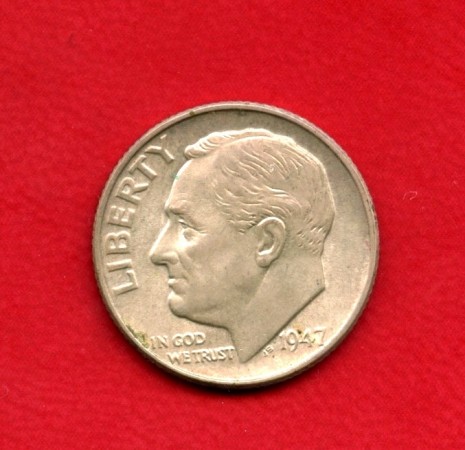 1947 - STATI UNITI - 1 DIME ROOSEVELT ARGENTO - LOTTO/M26187