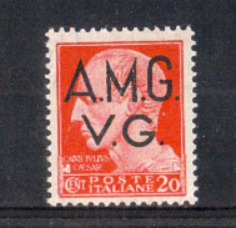 1945 - LOTTO/AMG3N - VENEZIA GIULIA - 20 CENT. CARMINIO NUOVO