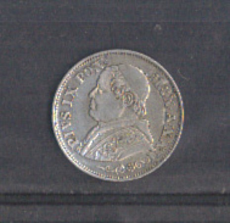 1868 - MON/STP389 - STATO PONTIFICIO - 10 SOLDI ARGENTO