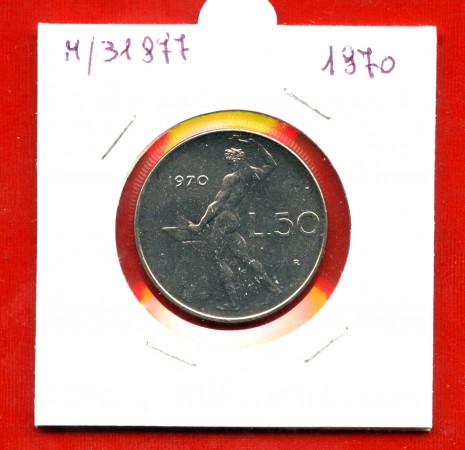 1970 - REPUBBLICA - 50 LIRE VULCANO I° TIPO - LOTTO/M31877