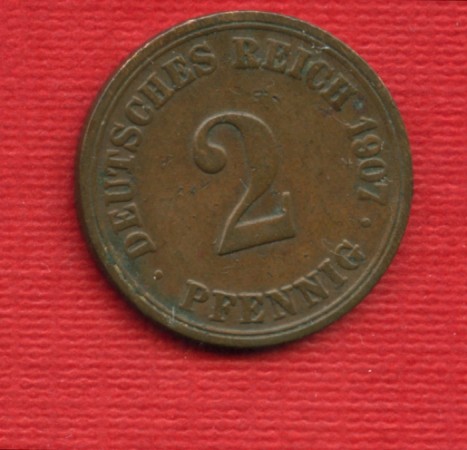 1907A - LOTTO/M23245 - GERMANIA - 2 PFENNIG IMPERO