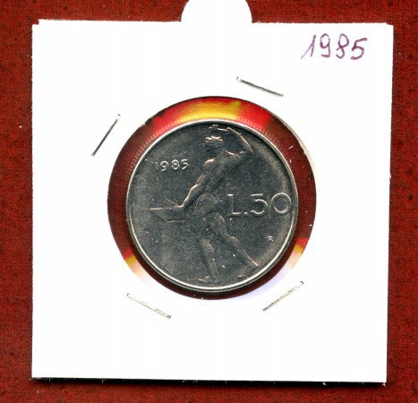 1985 - REPUBBLICA - 50 LIRE VULCANO I° TIPO - LOTTO/M31895