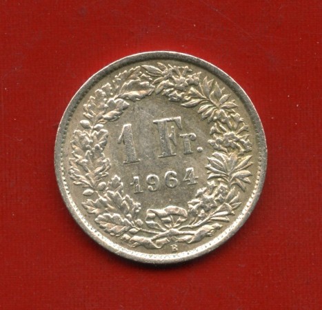 1964 - SVIZZERA - LOTTO/M43405 - 1 FRANCO ARGENTO