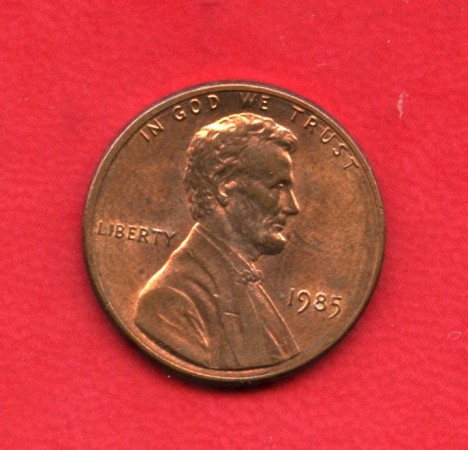 1985 - STATI UNITI - 1 CENT. LINCOLN - LOTTO/M26227