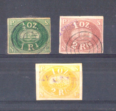 1857 - LBF/2670 - PERU' - 1/2 r. USATI