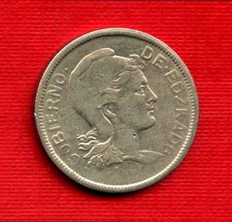 1937 - LOTTO/M20777 - SPAGNA - GOVERNO DI EUZKADI - 2 PESETAS