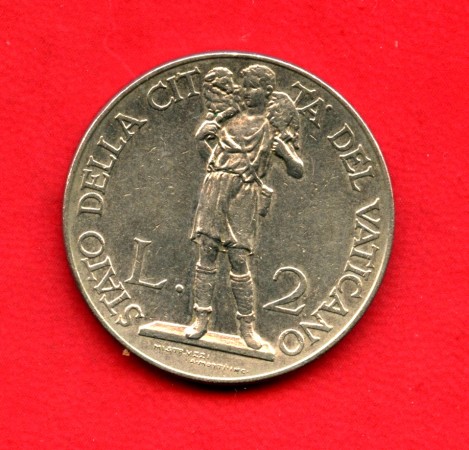 1935 - VATICANO - LOTTO/M38479 - 2 LIRE PAPA PIO XI°