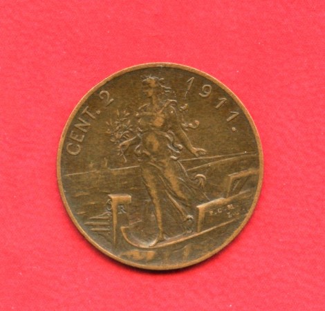 1911 - REGNO - 2 CENT. ITALIA SU PRORA - LOTTO/32411