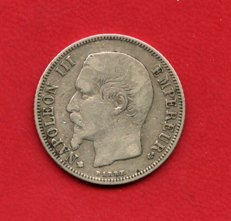 1859 - LOTTO/MFRA1859BB - FRANCIA - 1 FRANCO ARGENTO NAPOLEONE