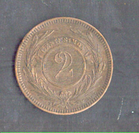 1869 - LOTTO/MURU1869A - URUGUAY - 2 CENTESIMOS - ZECCA -A-