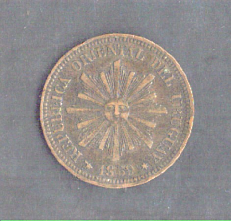1869 - LOTTO/MURU1869H - URUGUAY - 2 CENTESIMOS - ZECCA - H-