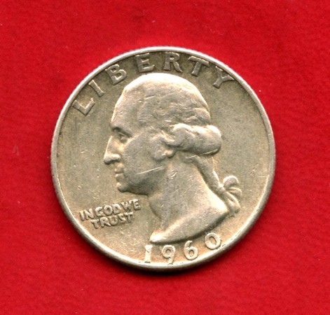 1960 - STATI UNITI - LOTTO/M39834 - 1/4 DI DOLLARO ARGENTO WASHINGTON