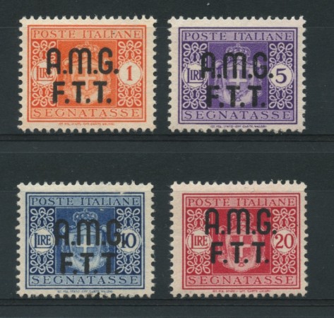 1947 - LOTTO/13222 - TRIESTE A - SEGNATASSE 4v . NUOVI