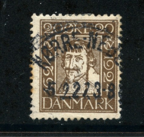1924 - LOTTO/20508 - DANIMARCA - 20 ore 3° CENTENARIO POSTE - USATO