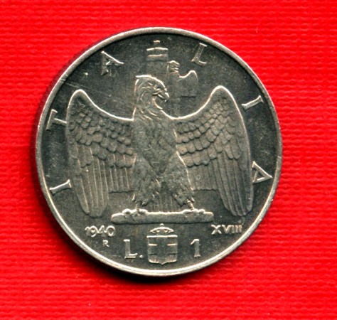 1940 - LOTTO/M21178 - REGNO - 1 LIRA MAGNETICA