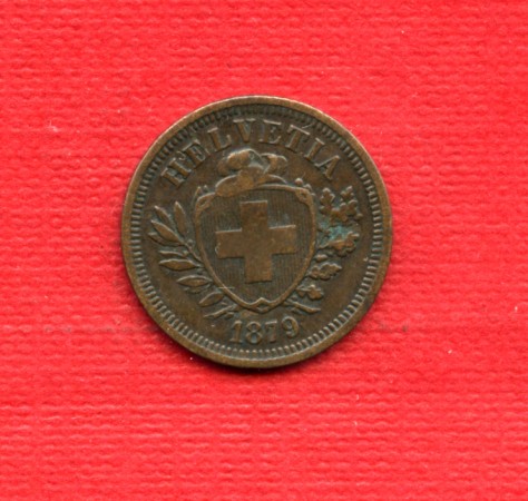1879 - LOTTO/M22515 - SVIZZERA - 1 RAPPEN BRONZO