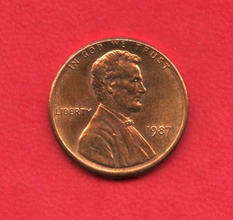 1987 - STATI UNITI - 1 CENT. LINCOLN - LOTTO/M26230