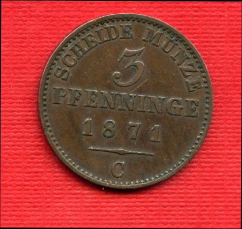 1871 C - PRUSSIA - LOTTO/M22597 - 3 PFENNING