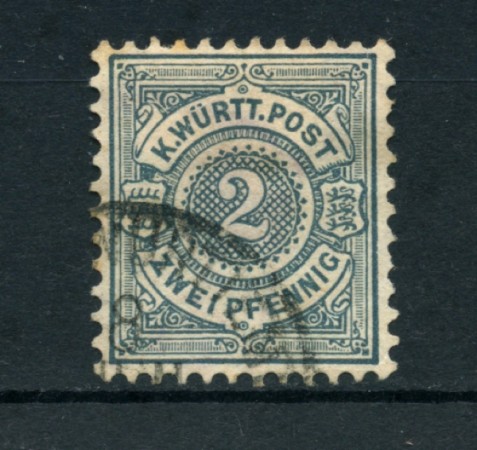WURTTEMBERG - 1890 - LOTTO/21836 - 2p. ARDESIA USATO